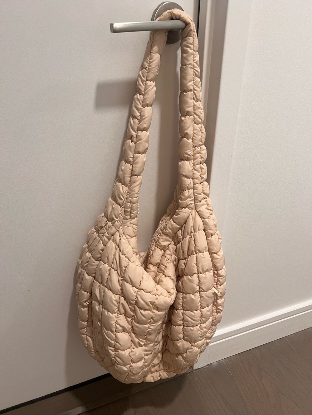 COS Quilted Shoulder Bag in Beige